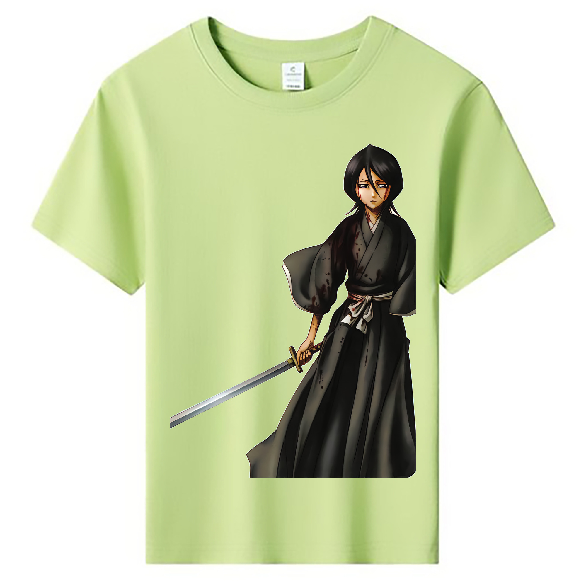 （画像用） ブリーチ 朽木ルキア BLEACH Kuchiki Rukia 綿100％キッズTシャツ（フロントプリント）